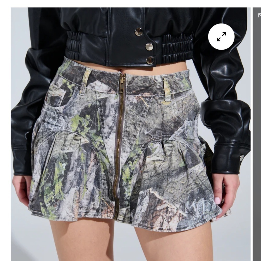 AKIRA Camouflage Mini Skirt
